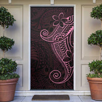 Black Pink Polynesian Tribal Door Cover LT9 Pink - Polynesian Pride