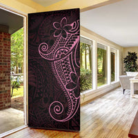 Black Pink Polynesian Tribal Door Cover LT9 - Polynesian Pride