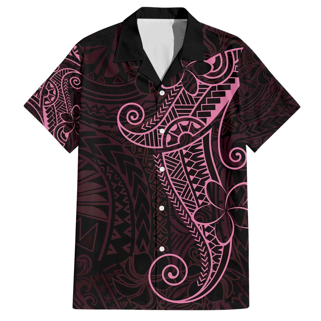Black Pink Polynesian Tribal Hawaiian Shirt LT9 Pink - Polynesian Pride