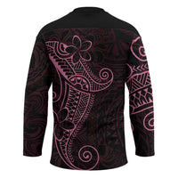 Black Pink Polynesian Tribal Hockey Jersey LT9 - Polynesian Pride