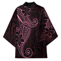 Black Pink Polynesian Tribal Kimono LT9 - Polynesian Pride
