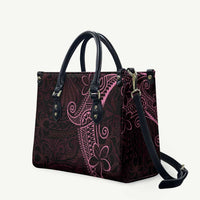 Black Pink Polynesian Tribal Leather Bag LT9 Pink - Polynesian Pride