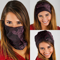Black Pink Polynesian Tribal Neck Gaiter LT9 - Polynesian Pride