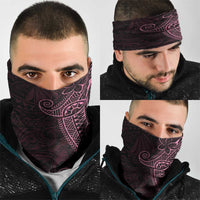 Black Pink Polynesian Tribal Neck Gaiter LT9 - Polynesian Pride