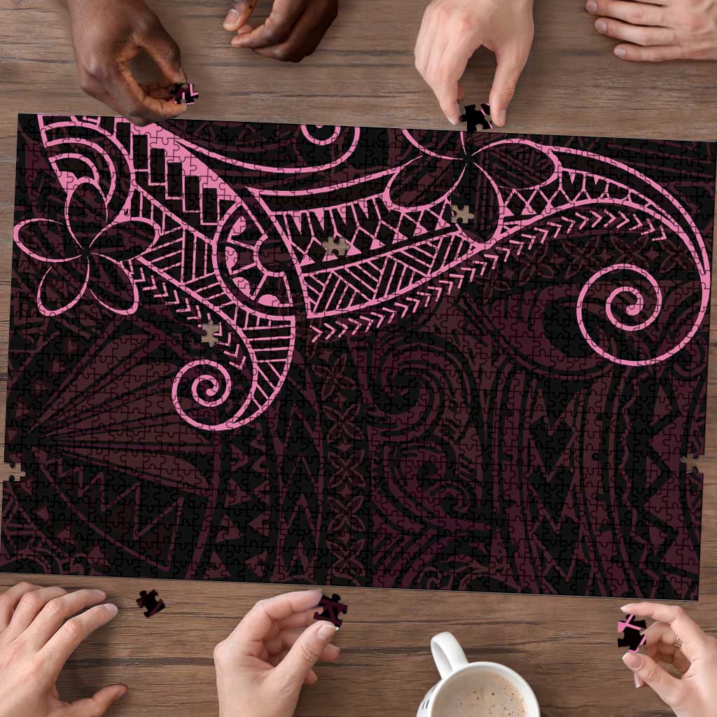 Black Pink Polynesian Tribal Puzzle LT9 - Polynesian Pride