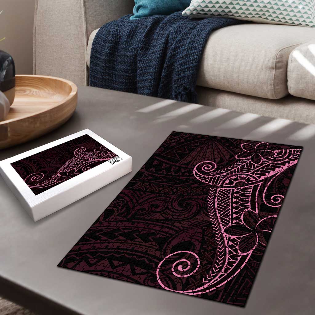 Black Pink Polynesian Tribal Puzzle LT9 - Polynesian Pride