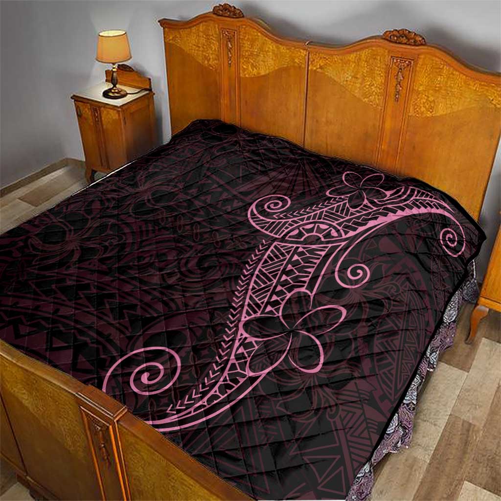 Black Pink Polynesian Tribal Quilt LT9 - Polynesian Pride