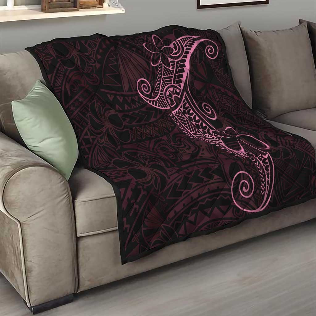 Black Pink Polynesian Tribal Quilt LT9 - Polynesian Pride