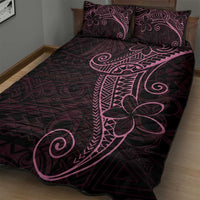 Black Pink Polynesian Tribal Quilt Bed Set LT9 - Polynesian Pride