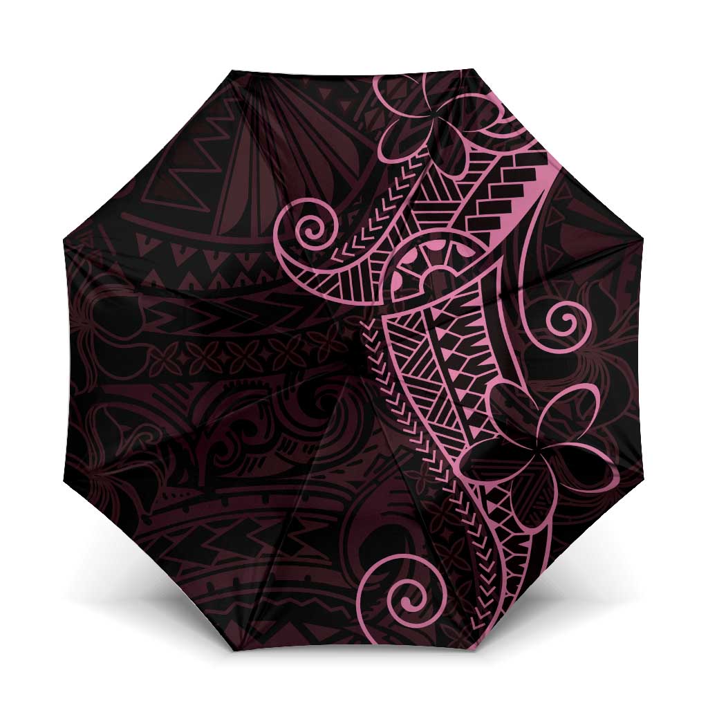 Black Pink Polynesian Tribal Umbrella LT9 One Size Folded 11.42 inch Opened Diameter 37.4 inch Pink - Polynesian Pride