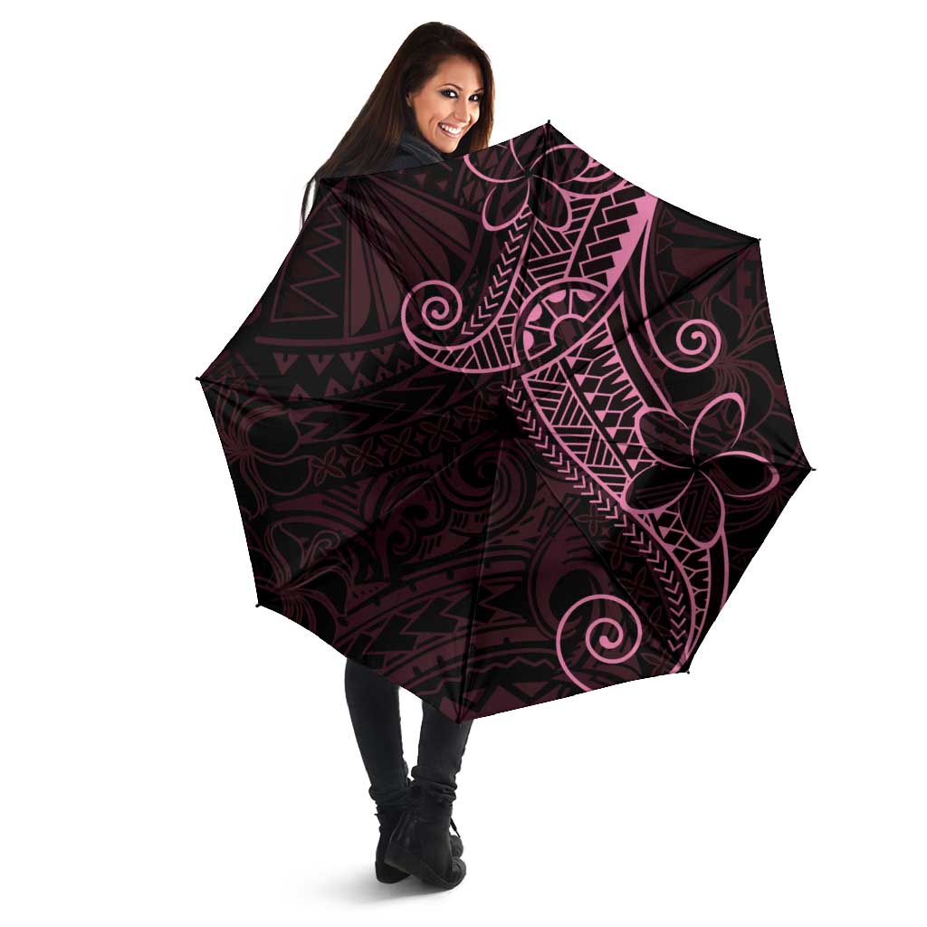 Black Pink Polynesian Tribal Umbrella LT9 - Polynesian Pride
