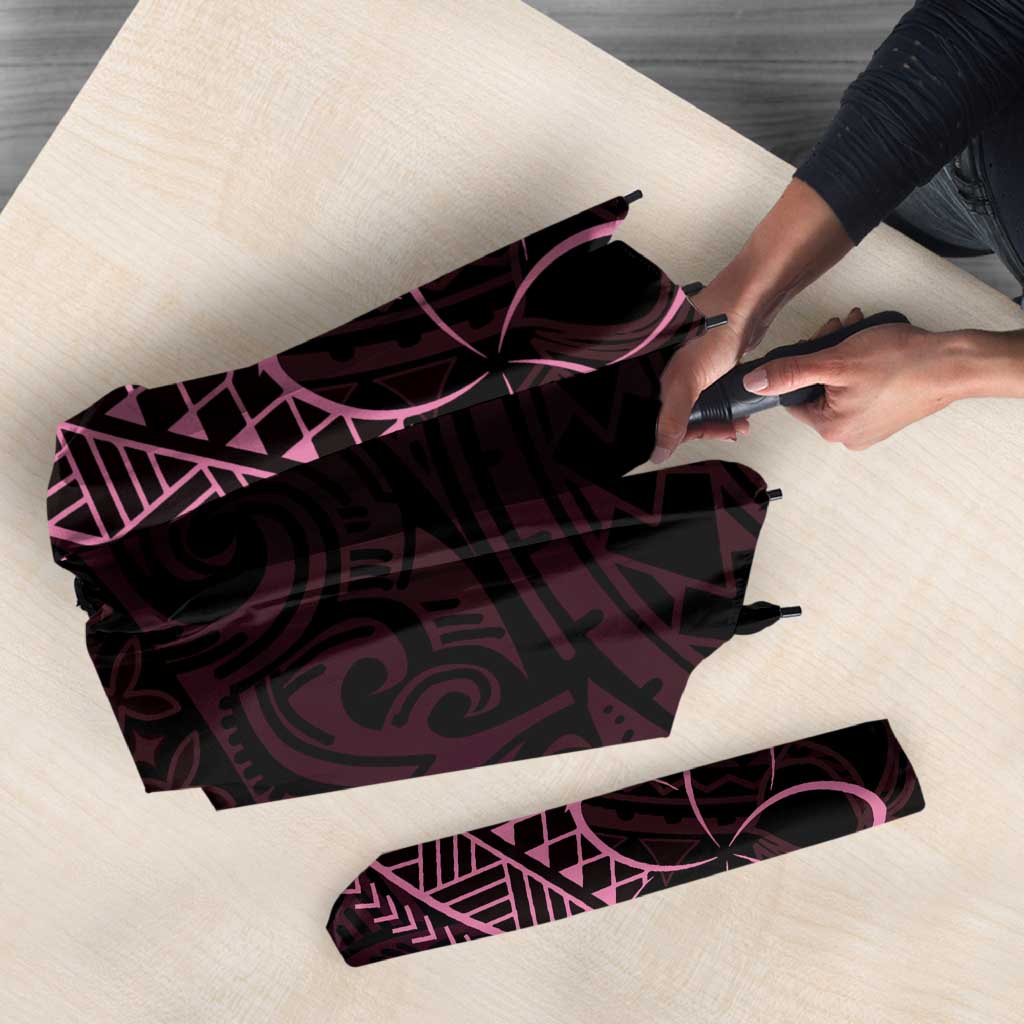 Black Pink Polynesian Tribal Umbrella LT9 - Polynesian Pride