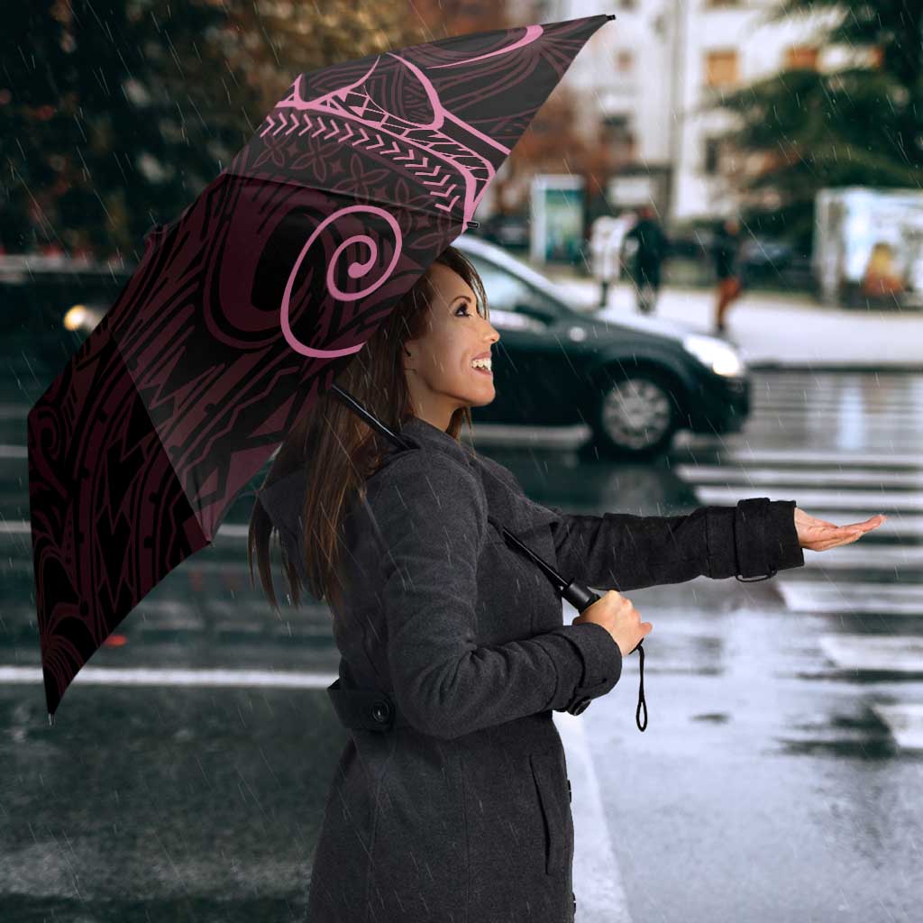 Black Pink Polynesian Tribal Umbrella LT9 - Polynesian Pride