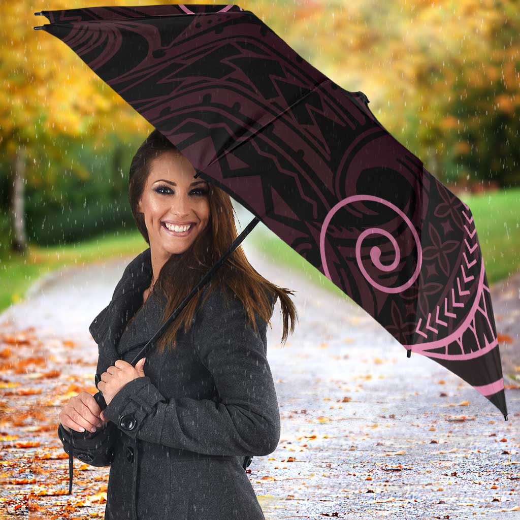 Black Pink Polynesian Tribal Umbrella LT9 - Polynesian Pride