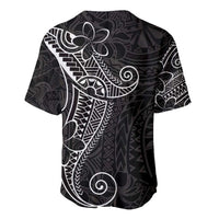 Black White Polynesian Tribal Baseball Jersey LT9 - Polynesian Pride