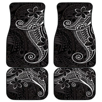 Black White Polynesian Tribal Car Mats LT9 - Polynesian Pride