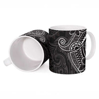 Black White Polynesian Tribal Ceramic Mug LT9 - Polynesian Pride