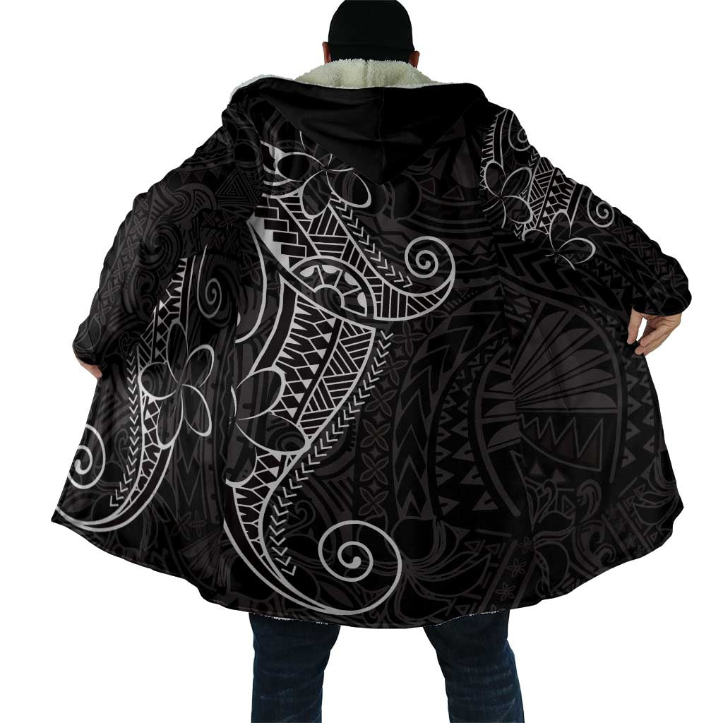 Black White Polynesian Tribal Cloak LT9 - Polynesian Pride