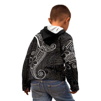 Black White Polynesian Tribal Kid Hoodie LT9 - Polynesian Pride