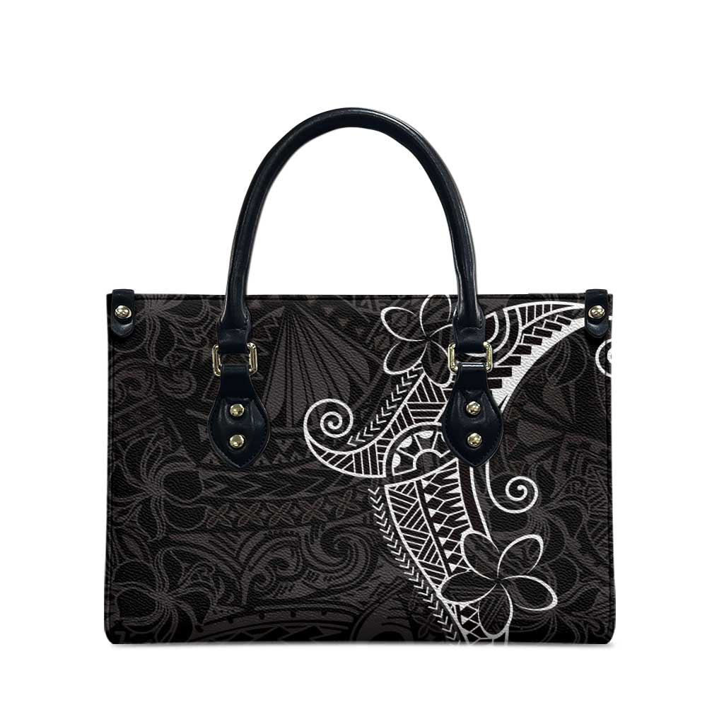 Black White Polynesian Tribal Leather Bag LT9 - Polynesian Pride
