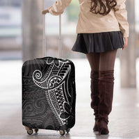 Black White Polynesian Tribal Luggage Cover LT9 - Polynesian Pride