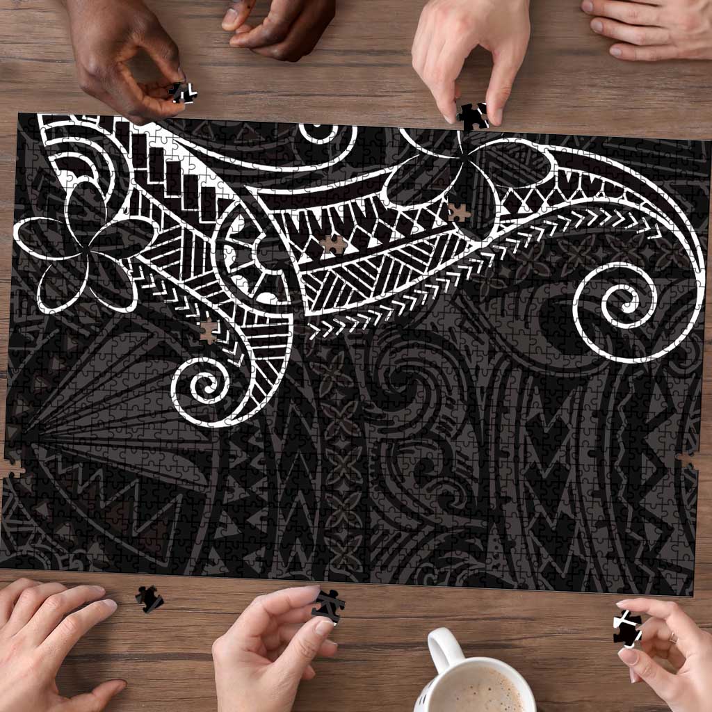Black White Polynesian Tribal Puzzle LT9 - Polynesian Pride