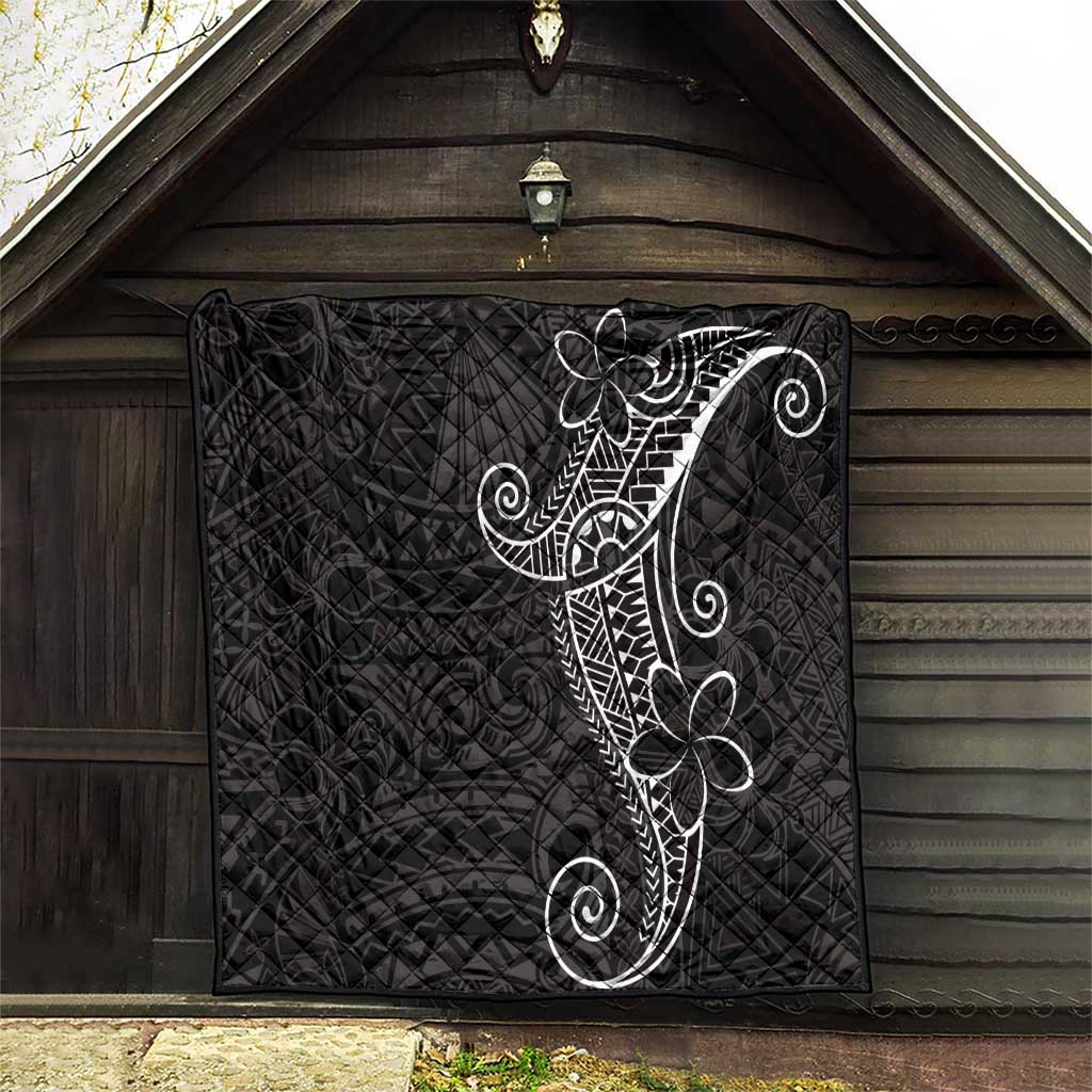Black White Polynesian Tribal Quilt LT9 - Polynesian Pride