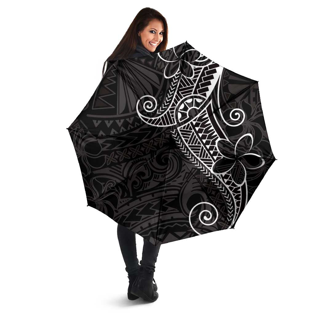 Black White Polynesian Tribal Umbrella LT9 - Polynesian Pride