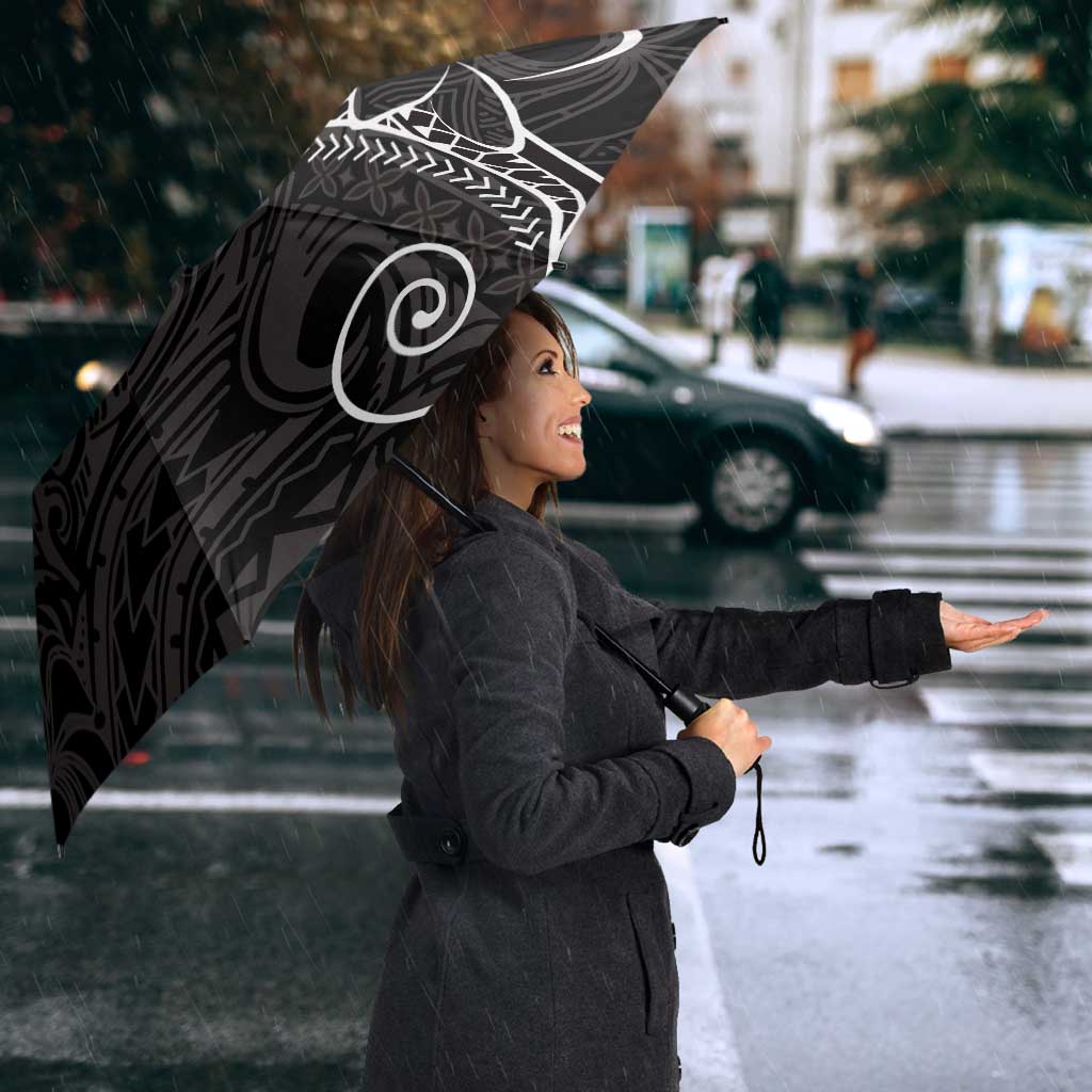 Black White Polynesian Tribal Umbrella LT9 - Polynesian Pride