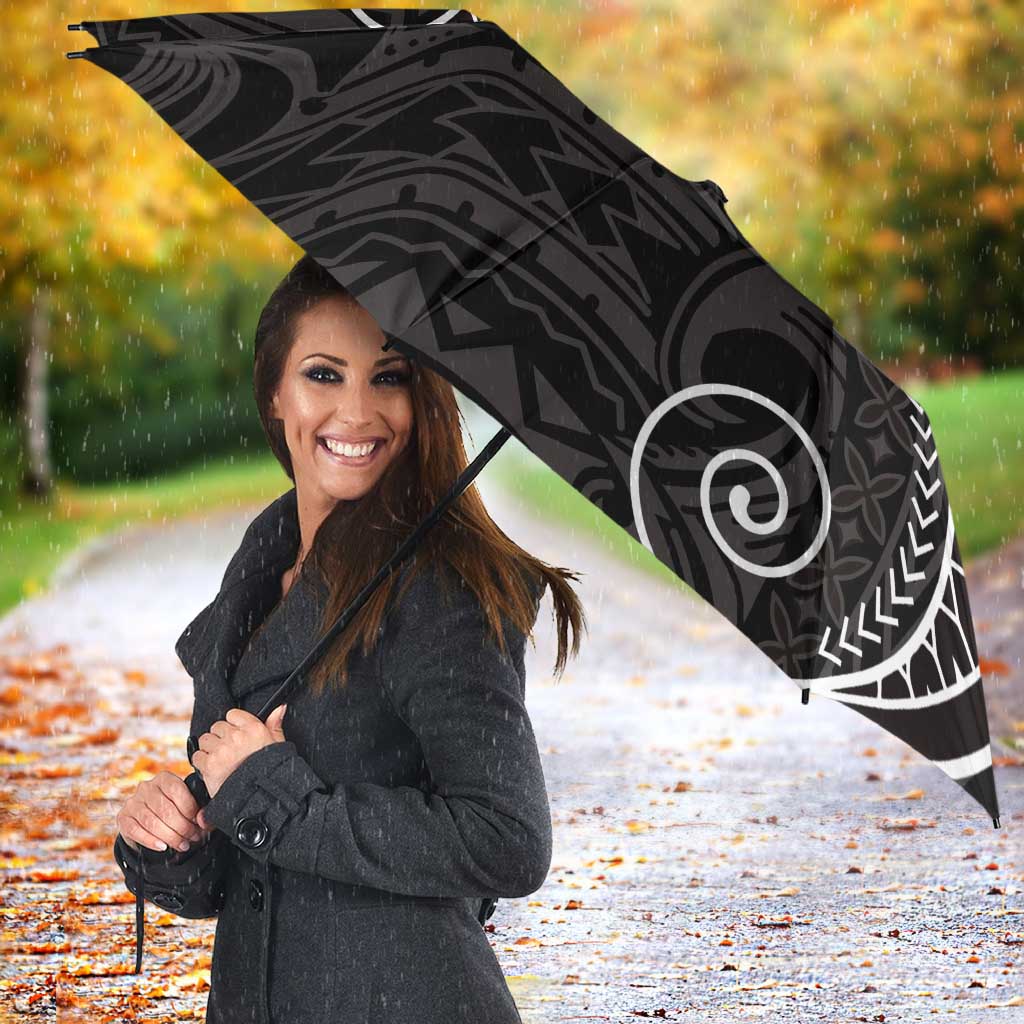 Black White Polynesian Tribal Umbrella LT9 - Polynesian Pride