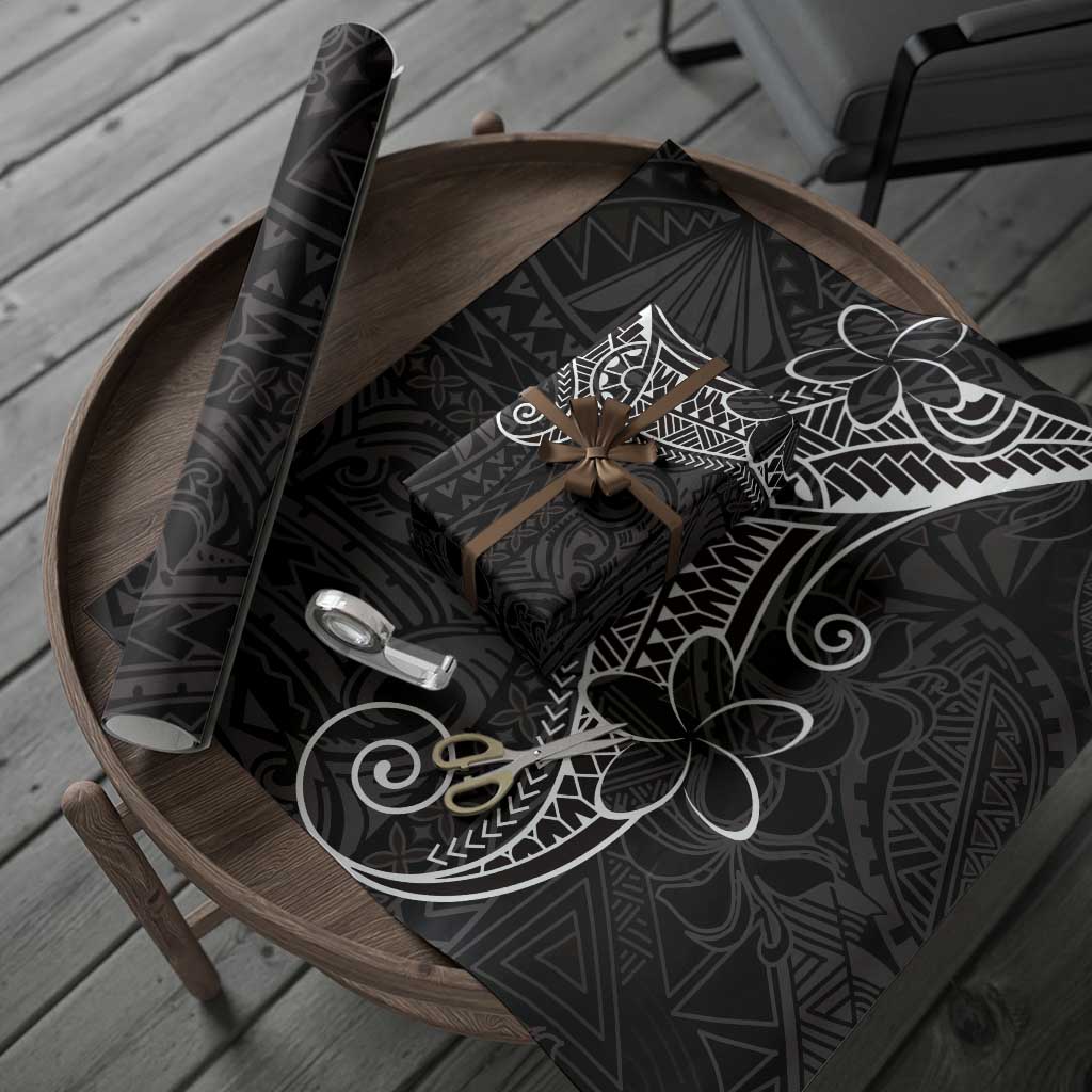 Black White Polynesian Tribal Wrapping Paper LT9 - Polynesian Pride