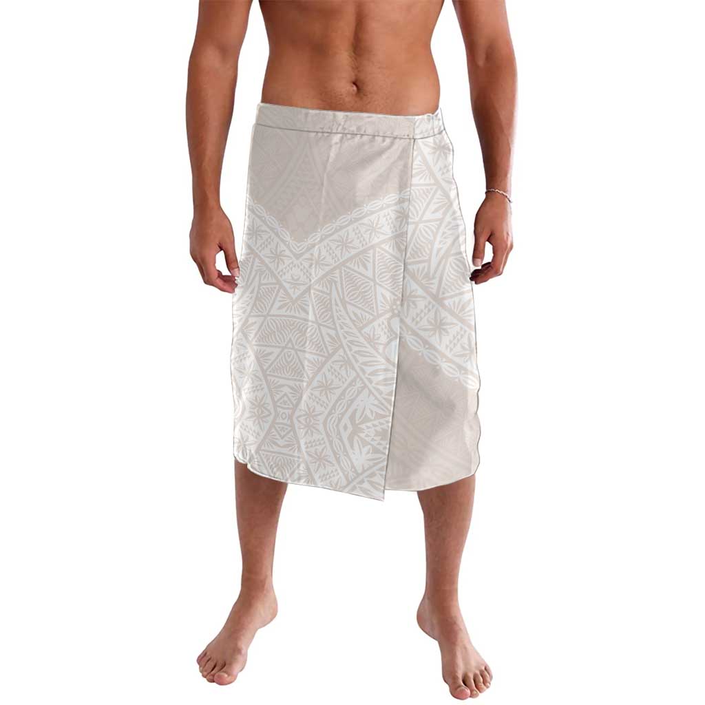 Lotu Tamaiti Tongan Polynesian Art Pattern Lavalava Traditional Tribal Motifs LT9 White - Polynesian Pride