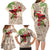 Christmas Hawaii with I'iwi Bird Family Matching Long Sleeve Bodycon Dress and Hawaiian Shirt Aloha Mele Kalikimaka - Beige Art