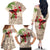 Christmas Hawaii with I'iwi Bird Family Matching Off The Shoulder Long Sleeve Dress and Hawaiian Shirt Aloha Mele Kalikimaka - Beige Art