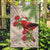 Christmas Hawaii with I'iwi Bird Garden Flag Aloha Mele Kalikimaka - Beige Art