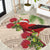 Christmas Hawaii with I'iwi Bird Round Carpet Aloha Mele Kalikimaka - Beige Art