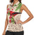 Christmas Hawaii with I'iwi Bird Women Sleeveless Polo Shirt Aloha Mele Kalikimaka - Beige Art