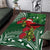 Christmas Hawaii with I'iwi Bird Area Rug Aloha Mele Kalikimaka - Green Art