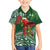 Christmas Hawaii with I'iwi Bird Family Matching Puletasi and Hawaiian Shirt Aloha Mele Kalikimaka - Green Art