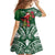 Christmas Hawaii with I'iwi Bird Family Matching Summer Maxi Dress and Hawaiian Shirt Aloha Mele Kalikimaka - Green Art