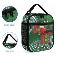 Christmas Hawaii with I'iwi Bird Lunch Bag Aloha Mele Kalikimaka - Green Art LT9 - Polynesian Pride