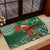 Christmas Hawaii with I'iwi Bird Rubber Doormat Aloha Mele Kalikimaka - Green Art