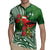 Christmas Hawaii with I'iwi Bird Rugby Jersey Aloha Mele Kalikimaka - Green Art