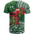 Christmas Hawaii with I'iwi Bird T Shirt Aloha Mele Kalikimaka - Green Art