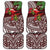 Christmas Hawaii with I'iwi Bird Car Mats Aloha Mele Kalikimaka - Oxblood Art