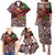 Christmas Hawaii with I'iwi Bird Family Matching Puletasi and Hawaiian Shirt Aloha Mele Kalikimaka - Oxblood Art