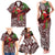 Christmas Hawaii with I'iwi Bird Family Matching Tank Maxi Dress and Hawaiian Shirt Aloha Mele Kalikimaka - Oxblood Art