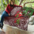 Christmas Hawaii with I'iwi Bird Quilt Aloha Mele Kalikimaka - Oxblood Art