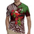 Christmas Hawaii with I'iwi Bird Rugby Jersey Aloha Mele Kalikimaka - Oxblood Art