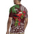 Christmas Hawaii with I'iwi Bird Rugby Jersey Aloha Mele Kalikimaka - Oxblood Art